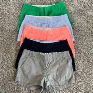 Womens J Crew chino shorts bundle